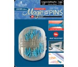 Magic Pins Heat Resistant Long Arm Leader with case  - Pack 50