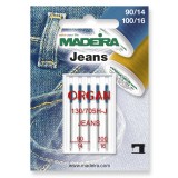Madeira Sewing Machine Needles - Pack 5 - Sizes: 90/14, 100/16