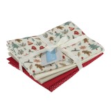 Fat Quarter Pack of 5 pieces - Gingerbread