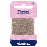 Hemline Glitter Thread 10m - Oyster