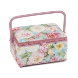 HobbyGift Sewing Box Medium Rose Blossom