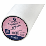 Hemline Ultra Soft Heavy Interfacing - Iron on (90cmx25m) White