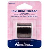 Hemline Invisible Thread 200m Smoke