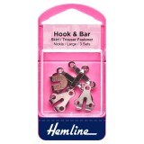 Hemline Hook and Bar Nickel - Large