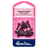 Hemline Hook and Bar Black - Extra Small