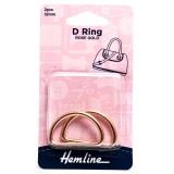 Hemline D Ring 32mm Rose Gold 2 Pieces