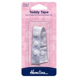 Hemline Snap Tape White - 90mm - 2 sets