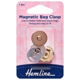 Hemline Magnetic Bag Closure 18mm