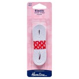 Hemline General Purpose Knitted Elastic White - 2m x 12mm