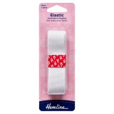 Hemline Underwear & Pyjamas Elastic White 1.25m x 25mm