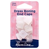 Hemline Dress Boning End Caps 12mm
