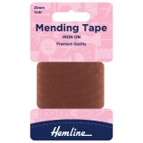 Hemline Iron-On Mending Tape Brown - 100cm x 38mm