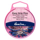 Hemline Pins Easy Grip 42mm Blue