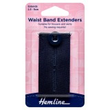 Hemline Waistband Extender Button Navy