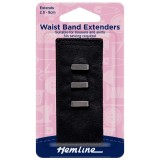 Hemline Waistband Extender Hook Black