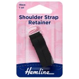 Hemline Shoulder Strap Retainer White 15mm