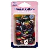 Hemline Mender Buttons Assorted Value Pack of - 100pcs