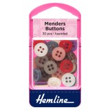 Hemline Mender Buttons Assorted Colours - 30pcs