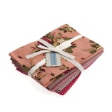 Fat Quarter Pack of 5 pieces - Rosy