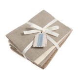 Fat Quarter Pack of 4 pieces - Natural
