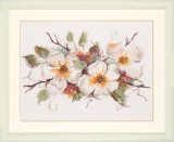 Lanarte Counted Cross Stitch Kit - Appleblossom (Linen)