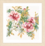 Lanarte Counted Cross Stitch Kit - Rose Branch (Linen)