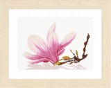 Lanarte Counted Cross Stitch Kit - Magnolia Twig (Evenweave)