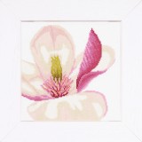 Lanarte Counted Cross Stitch Kit - Magnolia Flower (Aida,W)