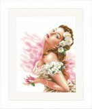 Lanarte Counted Cross Stitch Kit - Lady of the Camellias (Evenweave)