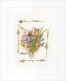 Lanarte Counted Cross Stitch Kit - Field Bouquet (Evenweave)