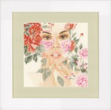 Lanarte Counted Cross Stitch Kit - Flower Face (Evenweave)