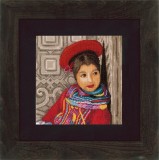 Lanarte Counted Cross Stitch Kit - Peruvian Girl (Evenweave)