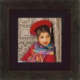Lanarte Counted Cross Stitch Kit - Peruvian Girl (Aida)