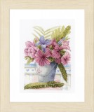 Lanarte Counted Cross Stitch Kit - Flowers in Bucket (Aida,W)