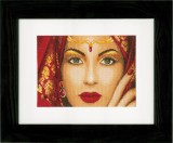 Lanarte Counted Cross Stitch Kit - Oriental Beauty (Evenweave)