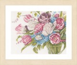 Lanarte Counted Cross Stitch Kit - Pretty Bouquet of Flowers