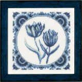 Lanarte Counted Cross Stitch Kit - Delft Tulips