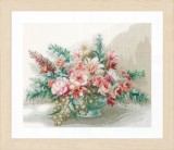 Lanarte Counted Cross Stitch Kit - Bouquet of Flowers (Evenweave)