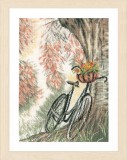 Lanarte Counted Cross Stitch Kit - Bike & Flower Basket