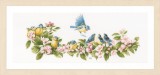 Lanarte Counted Cross Stitch Kit - Blue Tits & Blossoms