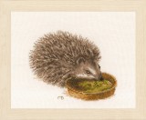 Lanarte Counted Cross Stitch Kit - Hedgehog (Evenweave)