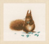 Lanarte Counted Cross Stitch Kit - Squirrel (Evenweave)