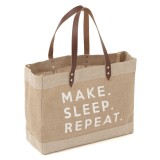 Craft Bag Shoulder Tote - Make Sleep Repeat