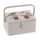 HobbyGift Sewing Box Medium Birds on Bobbin