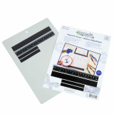Magnetic Board A4 with Ruler and 3 Magnet Strips