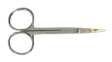 Madeira Slim Compact Scissors, 3.5" 100% Stainless Steel. Long straight Blade