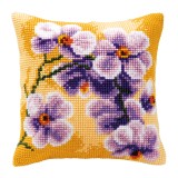 Vervaco Cross Stitch Cushion Kit - Orchid