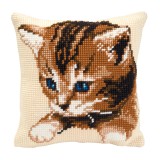 Vervaco Cross Stitch Cushion Kit - Kitten