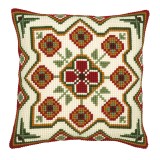 Vervaco Cross Stitch Cushion Kit - Geometric Design