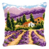 Vervaco Cross Stitch Cushion Kit - Lavender Fields